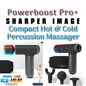 ✨The Sharper Image - Powerboost Pro+ Compact Hot & Cold Percussion Massager✨NEW✨